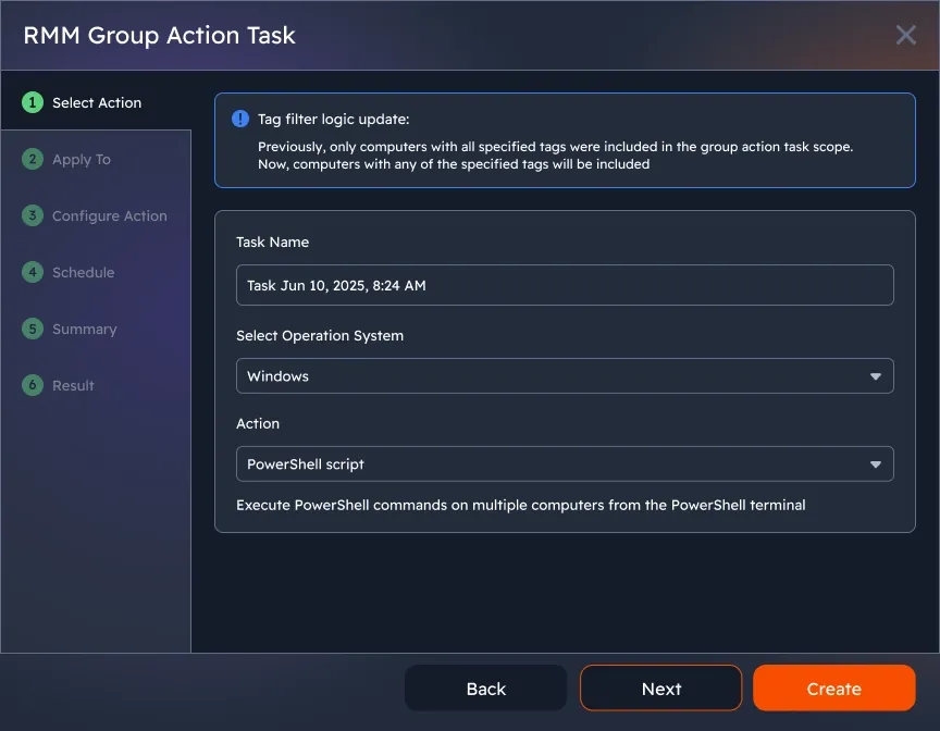 Group policies and bulk management