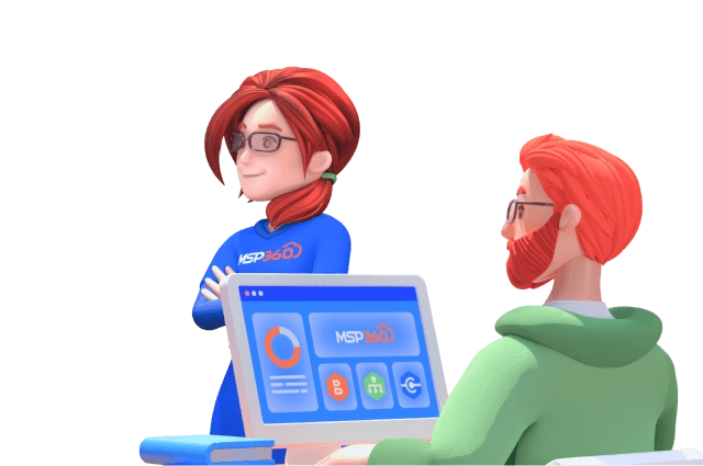 it-girl and it-guy with computer
