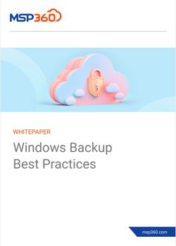 Windows Backup Best Practices