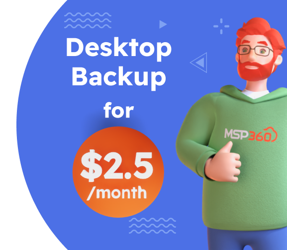 Desktop Backup Software with MSP360