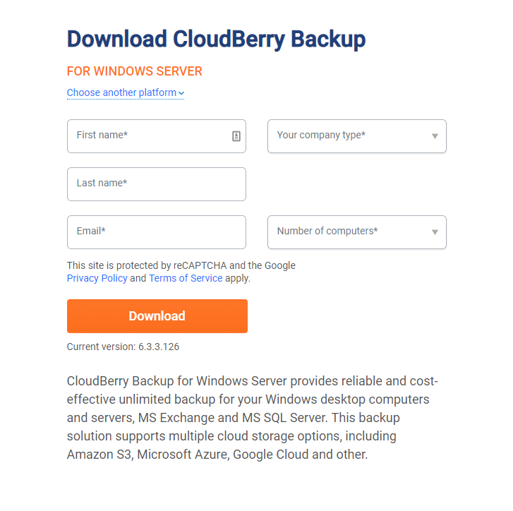 cloudberry backup for desktop computers cost