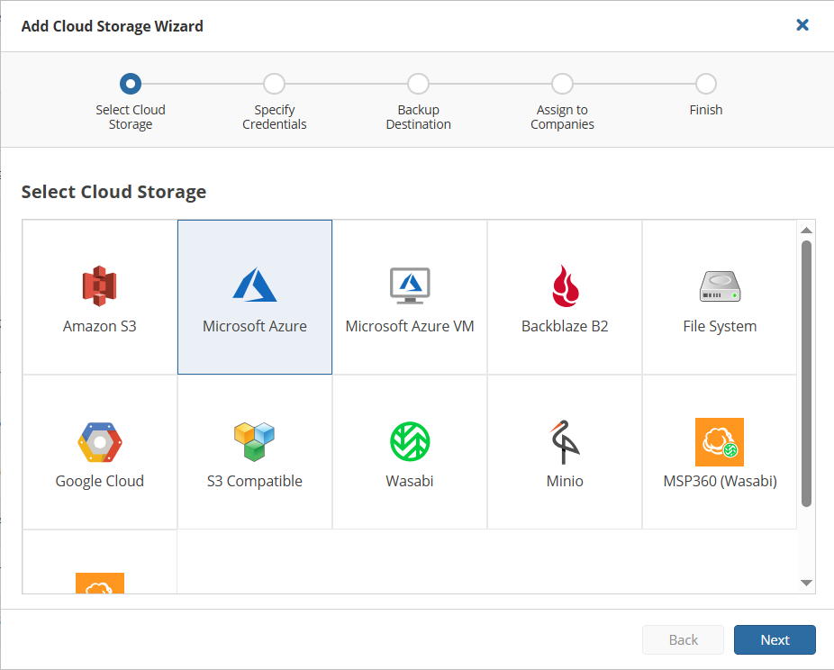Screenshot_35 | MSP360 Blog Azure in MSP360 Managed Backup
