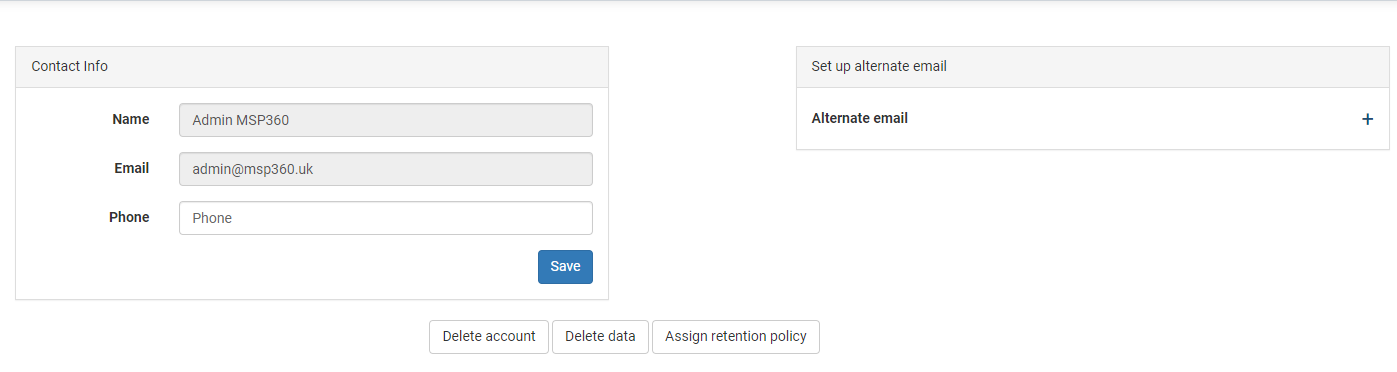 Full Office 365 / G Suite Backup Data Deletion in MSP360 Managed Backup