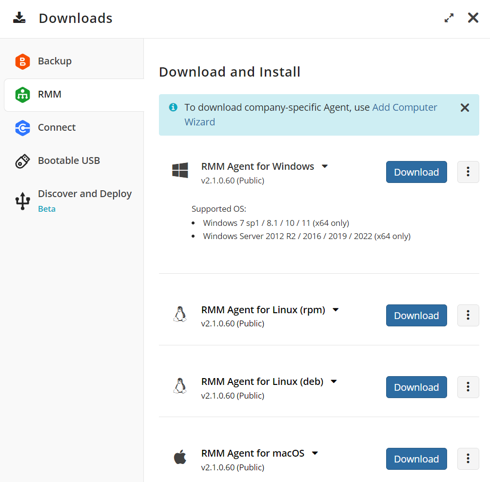 RMM - how to download