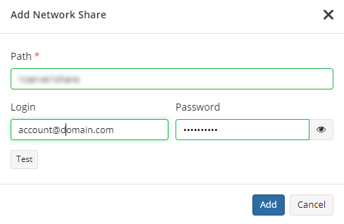 Add Network Share