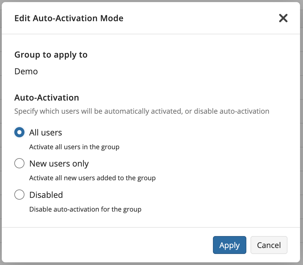 Auto-Activation Mode