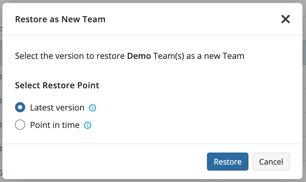 Restore Functionality for MS Teams