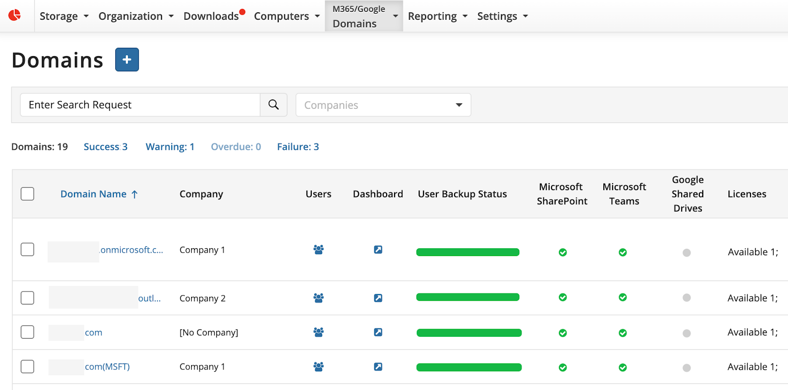 Domain Management for M365 and Google Workspace