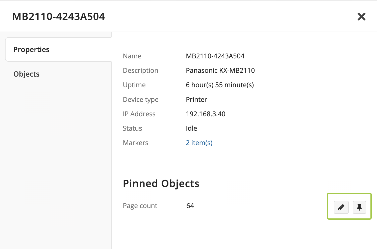 SNMP pin detailed